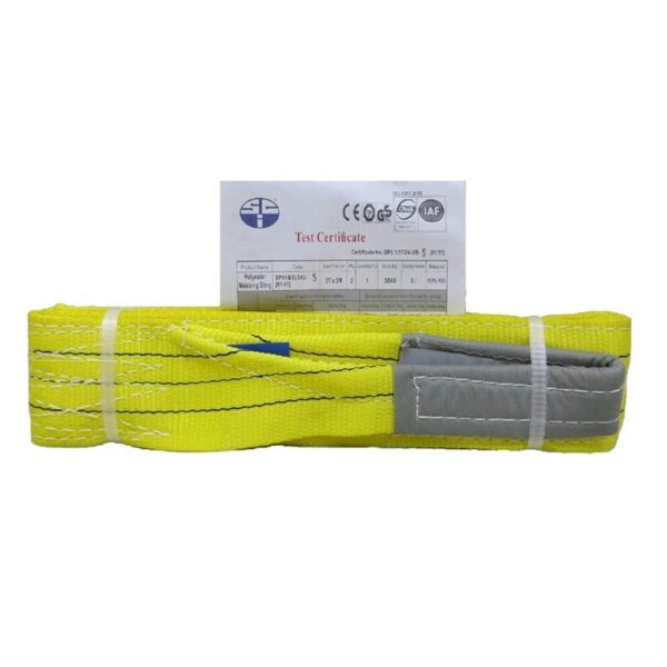 Vaultex EBD 2 Ply Polyester Webbing Sling (Yellow) 5.1 Price in Doha Qatar